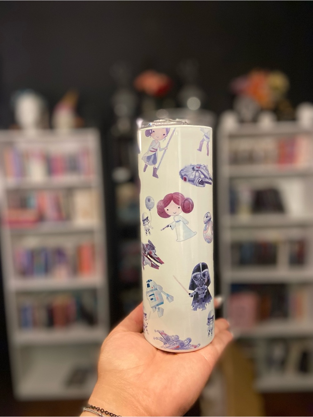 Star Wars Pink & Purple Character Travel Tumbler